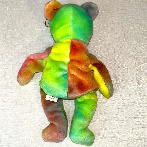 Peace Bear Beanie Baby - Picture 5 of 9